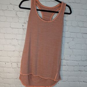 Athleta Coral Striped Tank Top